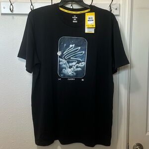 Under Armour Black Graphic Tee with Cloud Design, XL Men’s New with Tags
